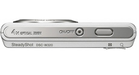 Sony Cybershot W320 top